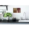 Vlakken - Abstract - Bordeaux - Lijnen Muursticker klein -keuken