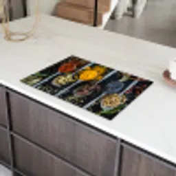 Mozaïek van Kruiden en Specerijen Inductie beschermer vinyl 3mm klein -sfeer8