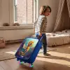 Oranje zeepaardje in het water Kinderkoffer - Blauw klein -sfeer1