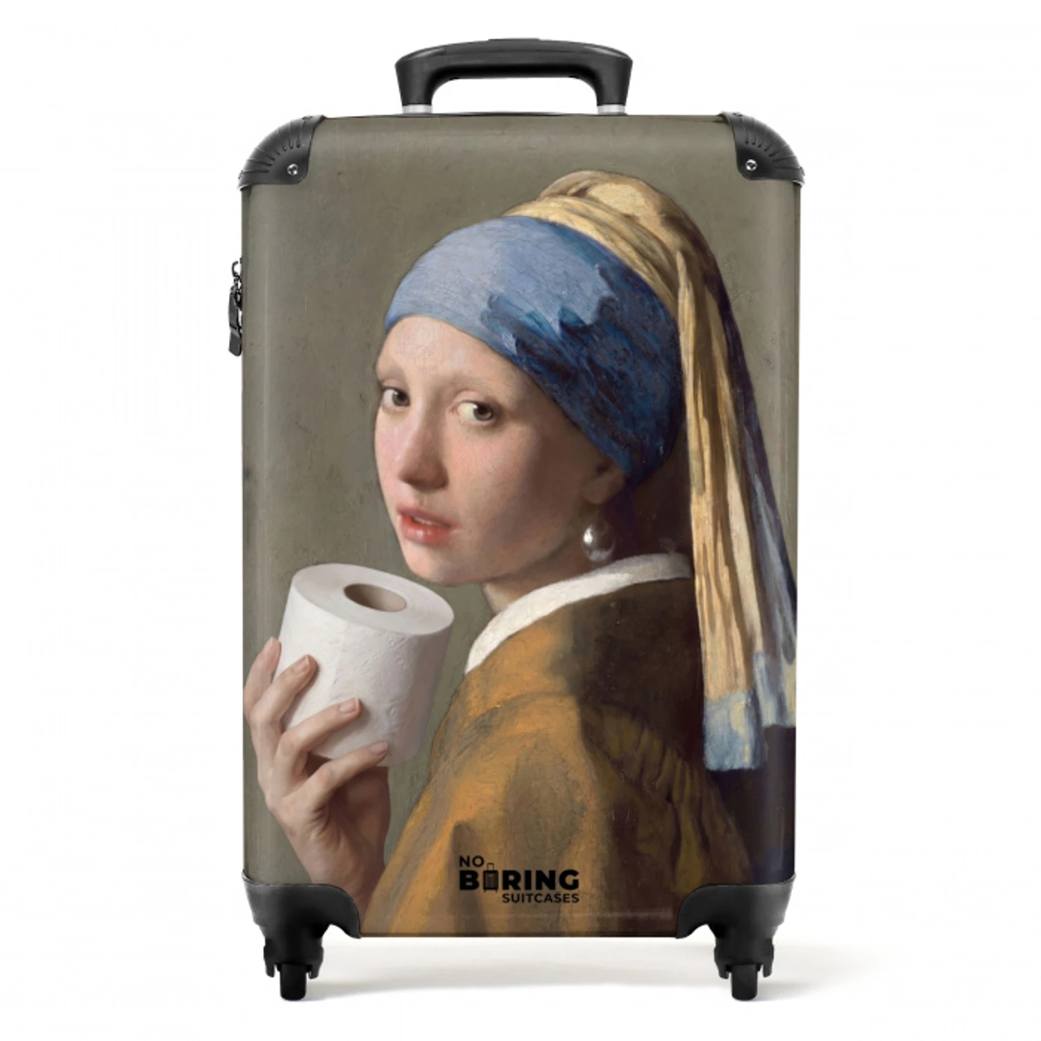 Klassiek - Humor - Kleurrijk NBS - Handbagage koffer - Volwassenen Unisex middel -productfoto_recht