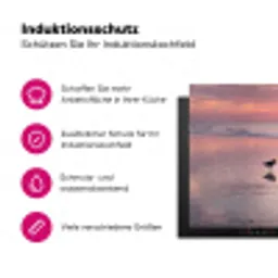 Meeuwen - Strand - Zee - Roze Inductie beschermer vinyl 3mm klein -zzzzzzz-lf-ups