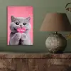 Kat - Valentijn - Roze - Liefde aluminium wit klein -sfeer2
