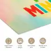 Quote - Lucky - Regenboogkleuren poster papier klein -closeup_NL