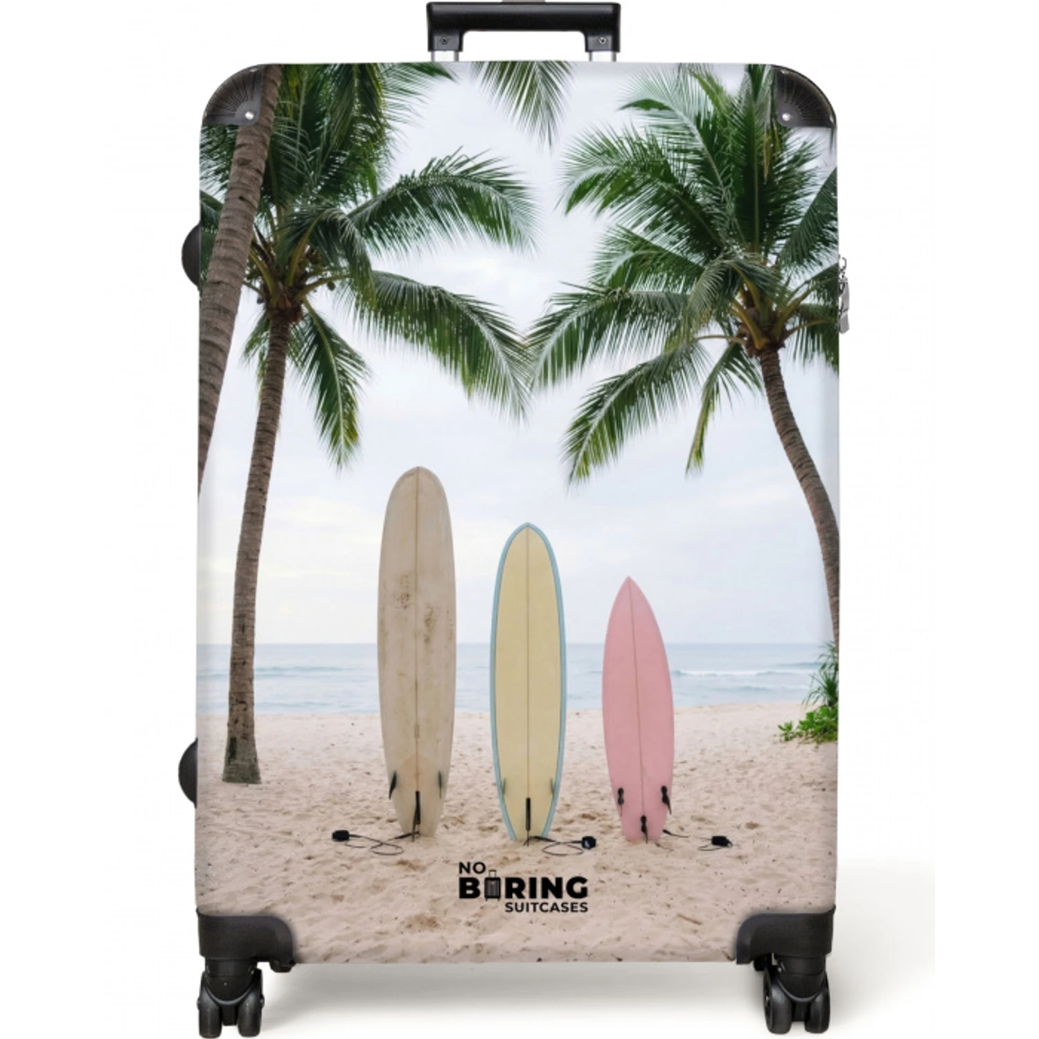 Surfboard - Palmbomen - Kleurrijk NBS - Large koffer - Volwassenen Unisex groot -zzzzzzzzkaufland2