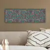 Spat - Abstract - Oranje - Groen canvas 2cm klein 828 -sfeer3