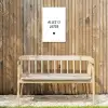 Spreuken - Alles is liefde - Quotes - Bløf Tuinposter op houten frame 2 cm dik klein -sfeer4