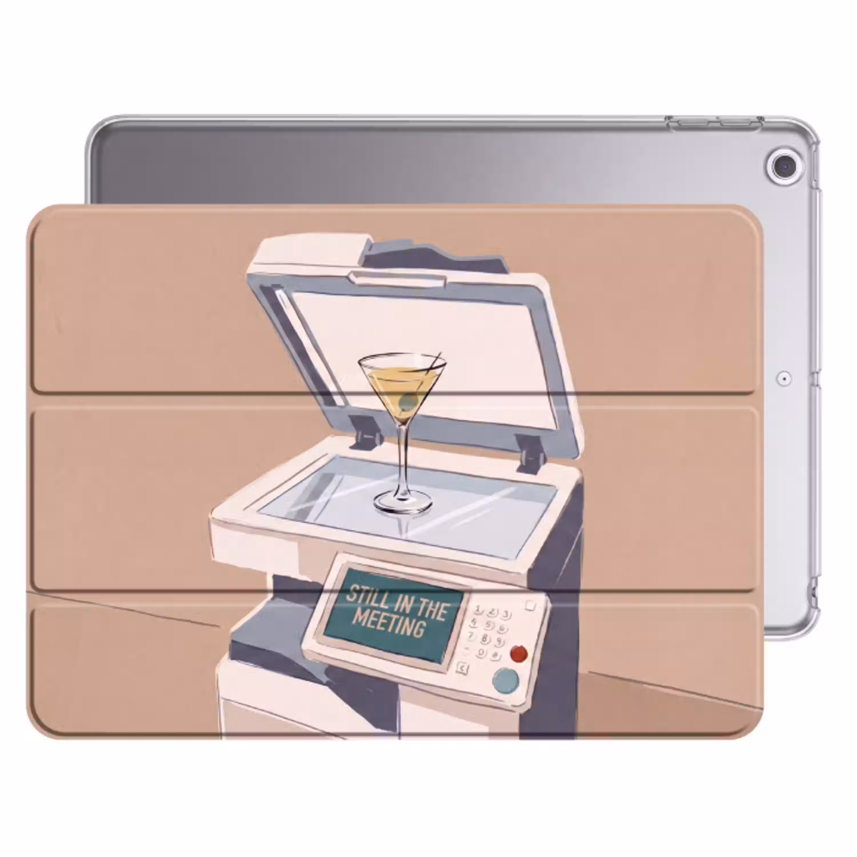 Kantoor - Drank - Humor - Illustratie Apple iPad 2017 middel -threedimensional_3d_global