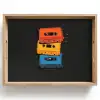 Cassettes - Kleurrijk - Verfspatten Dienblad Rechthoek middel -z3d_shopping