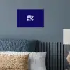 Blauw - Why not - Minimalistisch poster papier klein -sfeer2