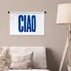 Ciao - Blauw - Stippen Wandkleed katoen klein -sfeer4