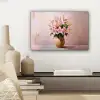 Vaas - Bloemen - Roze canvas 2cm klein -sfeer6