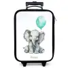 Olifant met blauwe ballon Kinderkoffer - Zwart klein -zzz_website3d