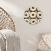 Donuts - Chocolade - Wit - Beige Wandcirkel kunststof plaat 5mm dik klein -sfeer5