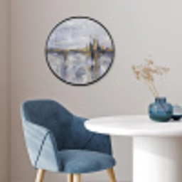 Abstract - Structuur - Goud - Grijs - Modern Fotolijst rond zonder passe partout klein -sfeer2