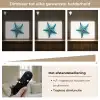 Zeester - Blauw - Spetters Light Box met batterij (Wandlamp kind) middel -USP_dimbaarNL