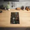 Bloemen in een Wan-Li vaas en schelpen - Schilderij van Balthasar van der Ast Inductie beschermer vinyl 3mm middel -sfeer5