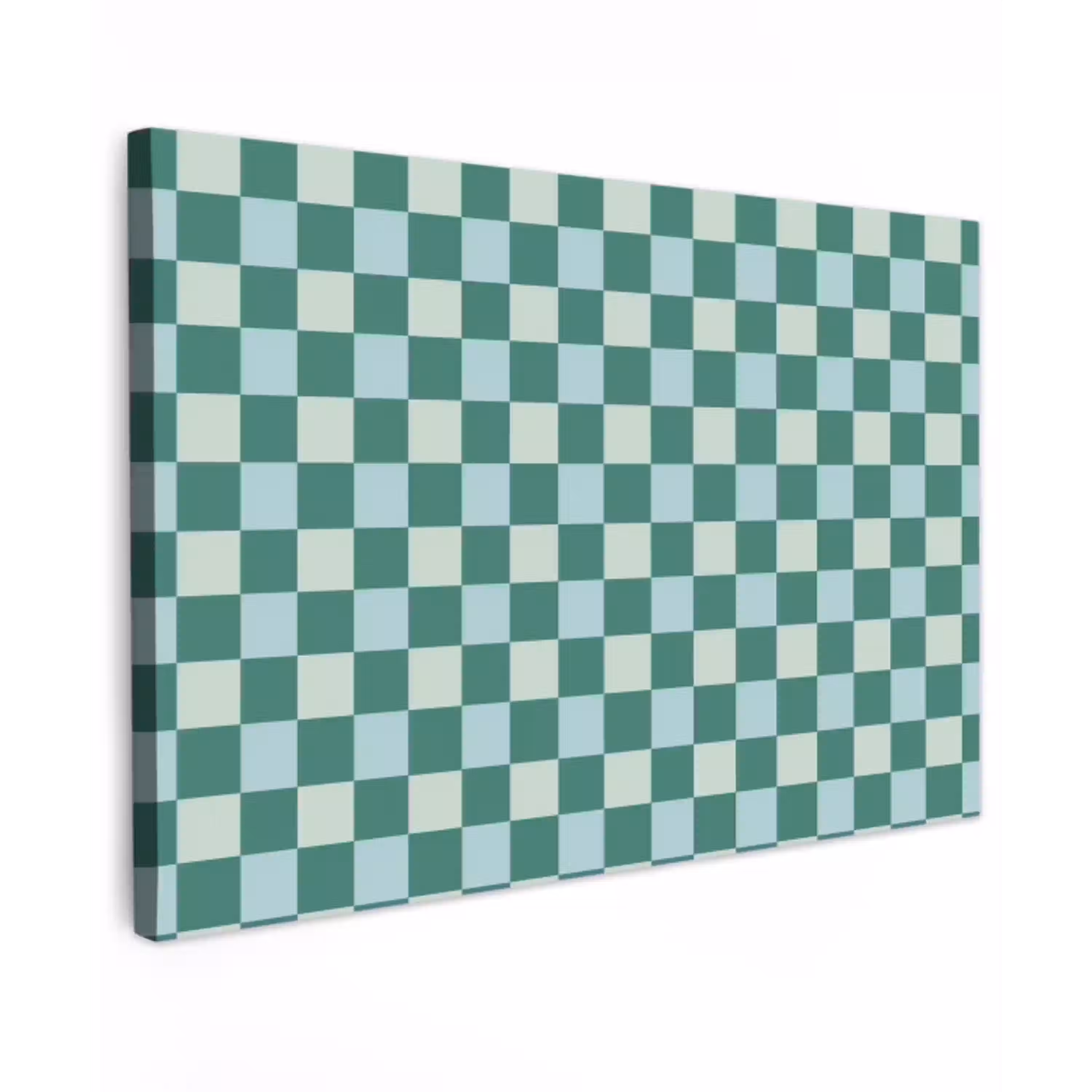 Schaak - Klassiek - Groen canvas 2cm klein 34 -z3d