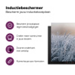 Rijp - Gras - Kristallen - Winter - Minimalistisch Inductie beschermer vinyl 3mm klein -zzzzzzz-cc-usp