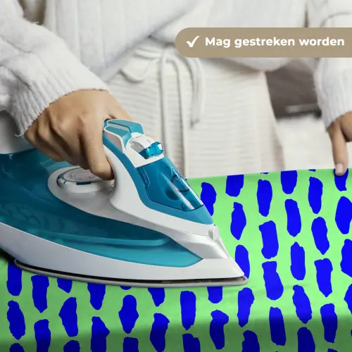 Vlekken - Groen - Blauw - Neon Wandkleed katoen klein 269 -sfeer9