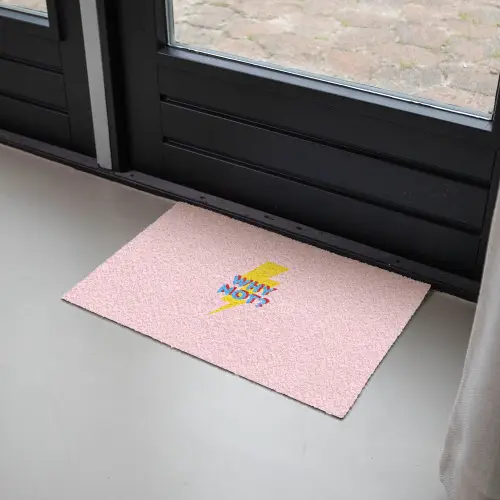 Why not - Bliksem - Roze Deurmat klein -sfeer2
