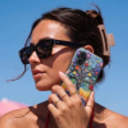 Levensboom - Mozaïek - Bloemen - Kleurrijk - Vrolijk Toughcase MagSafe Apple iPhone 17 klein -Sfeer2V