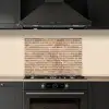Stenen - Bruin - Licht - Patroon keuken achterwand spatscherm klein 900 -sfeer1