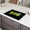 Appels - Fruit - Water - Zwart - Groen Inductie beschermer vinyl 3mm klein -sfeer8