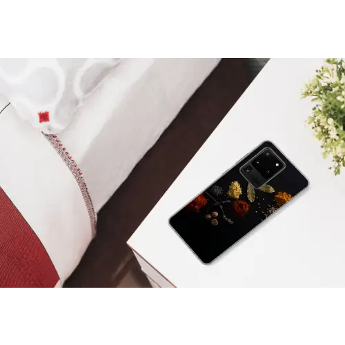 Kruiden - Zwart - Specerijen - Keuken - Koken Telefoonhoesje Samsung Galaxy S20 Ultra klein -kamerS20Ultra