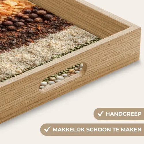 Banen - Verticaal - Kruiden - Variatie Dienblad Rechthoek middel -USP_HandgreepNL