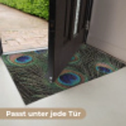 Pauwenveren - Klassiek - Groen Deurmat klein -USP_DE