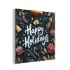 Feestelijk - Kerstgroet - Kleurrijk aluminium wit klein -3d