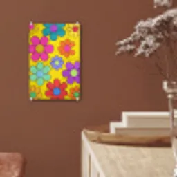 Bloemen - Illustratie - Kleurrijk plexiglas 5mm klein -sfeer5