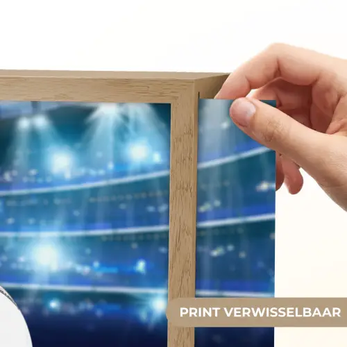 Voetbal - Stadion - Bal - Jongens Light Box met batterij (Wandlamp kind) middel -USP_websiteprintNL