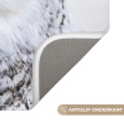 Sneeuwuil - Oog - Wildlife - Wit Badmat klein -USP_AntislipNL