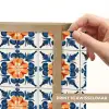 Traditioneel - Tegel - Oranje Light Box met batterij (Wandlamp) middel 907 -USP_websiteprintNL