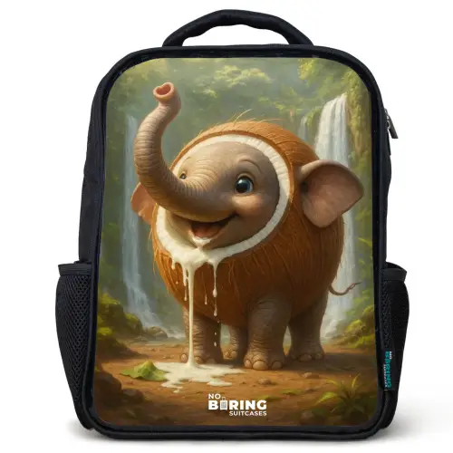 Coconote Elephante Rugzak - Zwart middel -3d