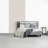 Bloemen - Patroon - Taupe fotobehang vinyl groot 64 -slaapkamer