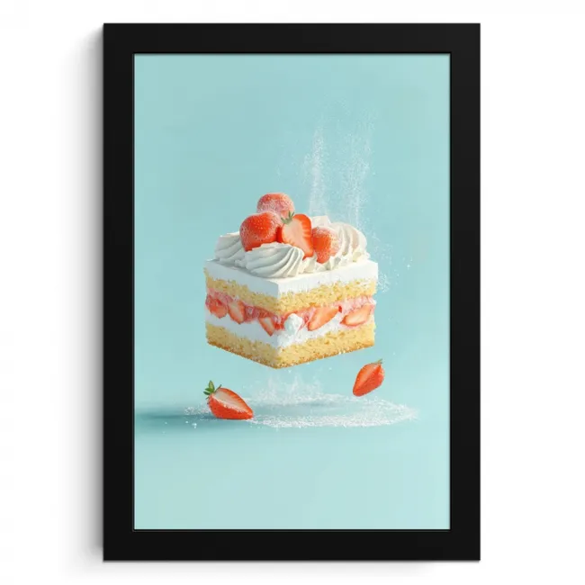 Slagroom - Taart - Blauw - Eten KitchenYeah - Keuken - Fotolijst klein -3d