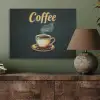 Koffie - Schotel - Koffiebonen - Retro PET vilt klein -sfeer2