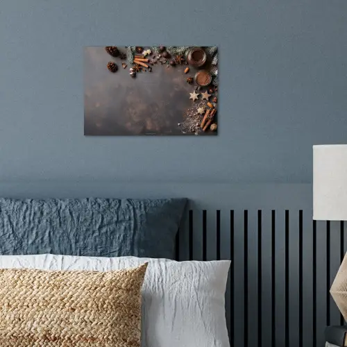 Winter - Kerst - Specerijen - Beton poster papier klein -sfeer2