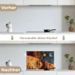 Silhouetten - Abstract - Zon - Maan keuken achterwand spatscherm klein -voor_na_DE