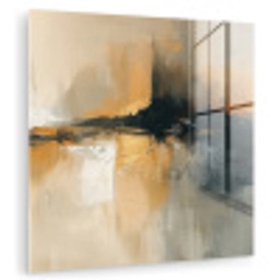 Modern - Abstract - Goud - Zwart plexiglas 5mm klein -zzzproduct_nieuw