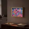 Kleurrijk - Avond - Islamitisch Light Box met batterij (Wandlamp) middel -sfeer1