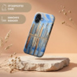 Skyline - Wolkenkrabbers - Water - Blauw Toughcase MagSafe Apple iPhone 17 klein -USP_RandenV_DE
