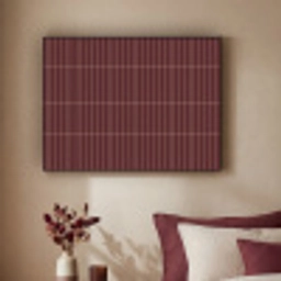 Lijnen - Patroon - Bordeaux Textielframe zwart klein 947 -sfeer1