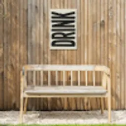 Vintage - Zwart - Decoratie - Japandi Tuinposter op houten frame 2 cm dik klein -sfeer4