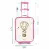 Olifant in een luchtballon Kinderkoffer - Roze klein -productfoto_formaten