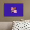 Yes fun - Kleurrijk - Collage-stijl canvas 2cm klein -sfeer3