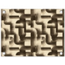 Abstract - Retro - Zwart tuinposter los doek klein 239 -3d