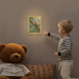 Ara - Jungle - Rood Light Box met kabel (Kinderlampje) klein -sfeer4a_kind